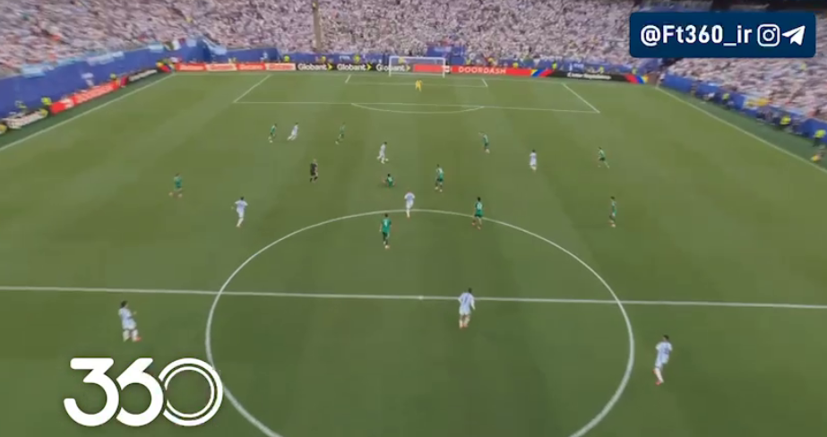 مسی با سوپر گل وارد شد! آرژانتین [۱]-۰ الجزایر ⚽️ لیونل مسی ⏱️ دقیقه ۱۷
