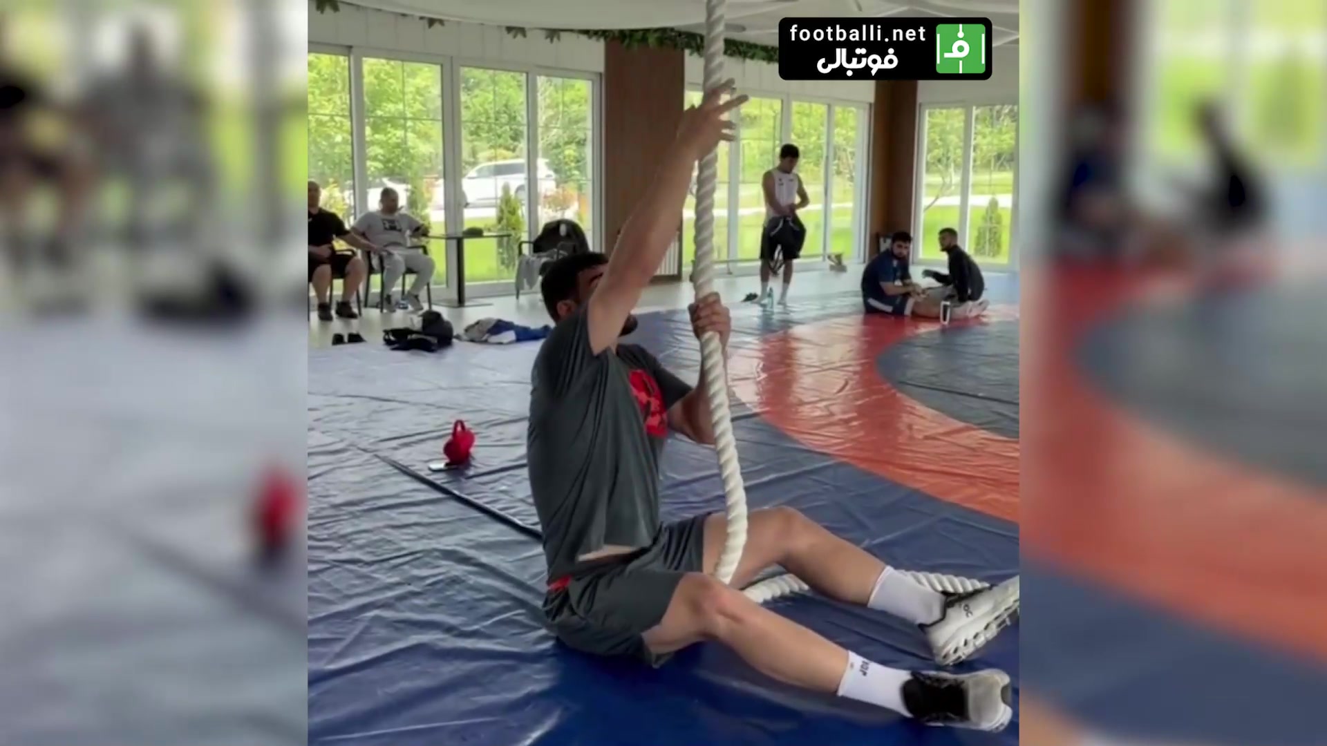 تمرینات انفرادی امیررضا معصومی زیر نظر فردین معصومی