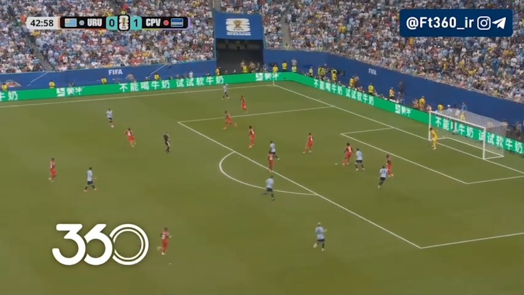 ووزینیا بالاخره گل خورد! اروگوئه [۱]-۱ کیپ ورد ⚽️ مکسی آرائوخو ⏱️ دقیقه ۴۴
