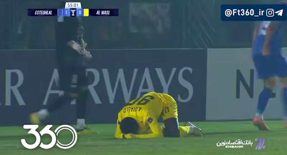 اشتباه عجیب آشورماتوف و تکل استثنایی فلاح 🔸 استقلال ۱-۰ الوصل 🔸 🔴 دقیقه ۵۶