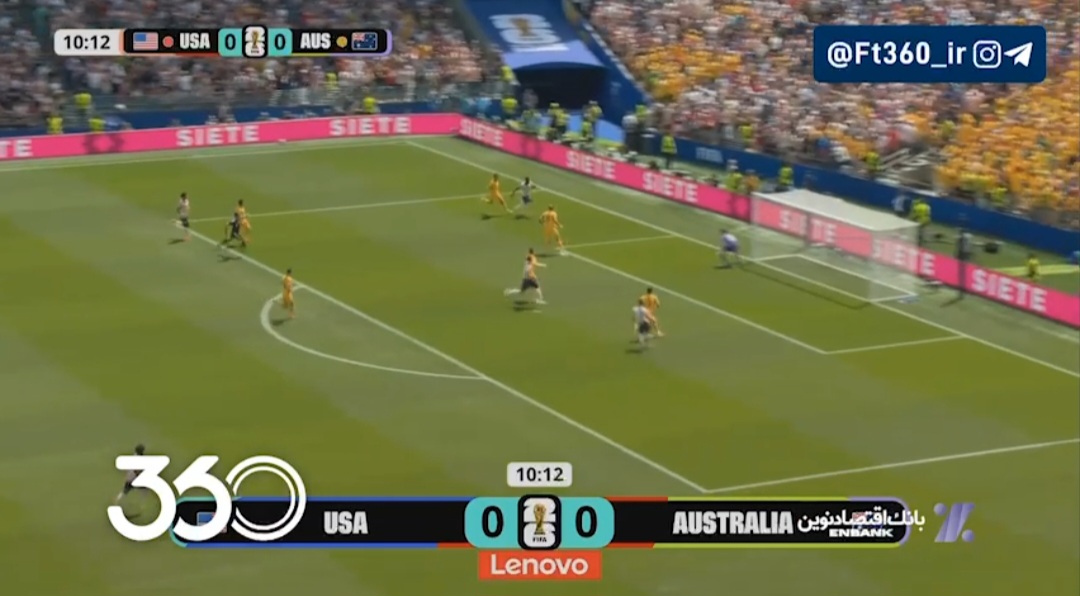مثل مقدماتی مقابل ژاپن، گل‌به‌خودی زد! آمریکا [۱]-۰ استرالیا ⚽️ برجس ⏱️ دقیقه ۱۱