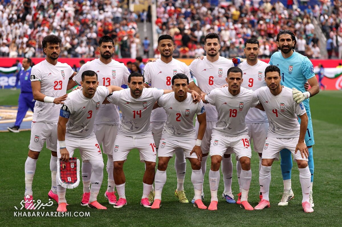 عکس تیمی ایران مقابل بلژیک