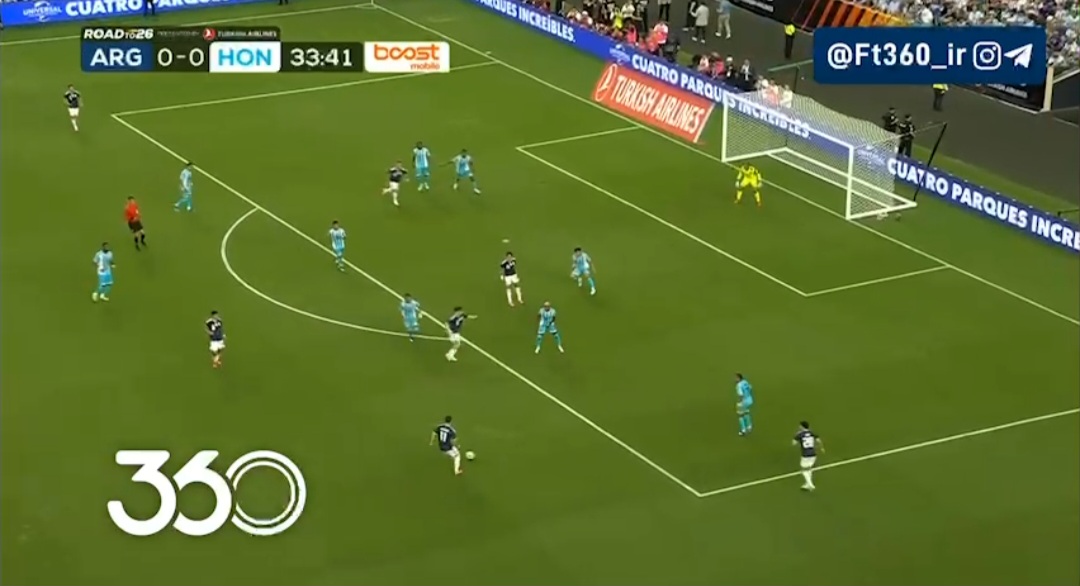 زرنگیِ تاگلیافیکو 🇦🇷 آرژانتین [۱]-۰ هندوراس 🇳🇮 ⚽️ لائوتارو مارتینز 🔴 دقیقه ۳۷
