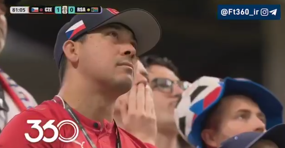 از روی نقطه پنالتی چک ۱-[۱] آفریقای جنوبی ⚽️ موکوئنا ⏱️ دقیقه ۸۳