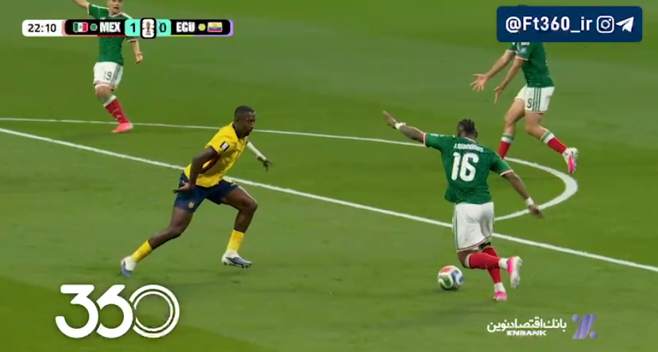 شلیک تماشایی مکزیک [۱]-۰ اکوادور ⚽️ کینیونس ⏱️ دقیقه ۲۲
