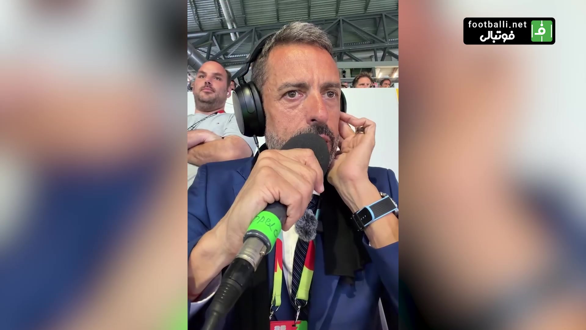 لحظه جالب از گزارشگر بازی هنگام گل کریستین رومرو به مصر