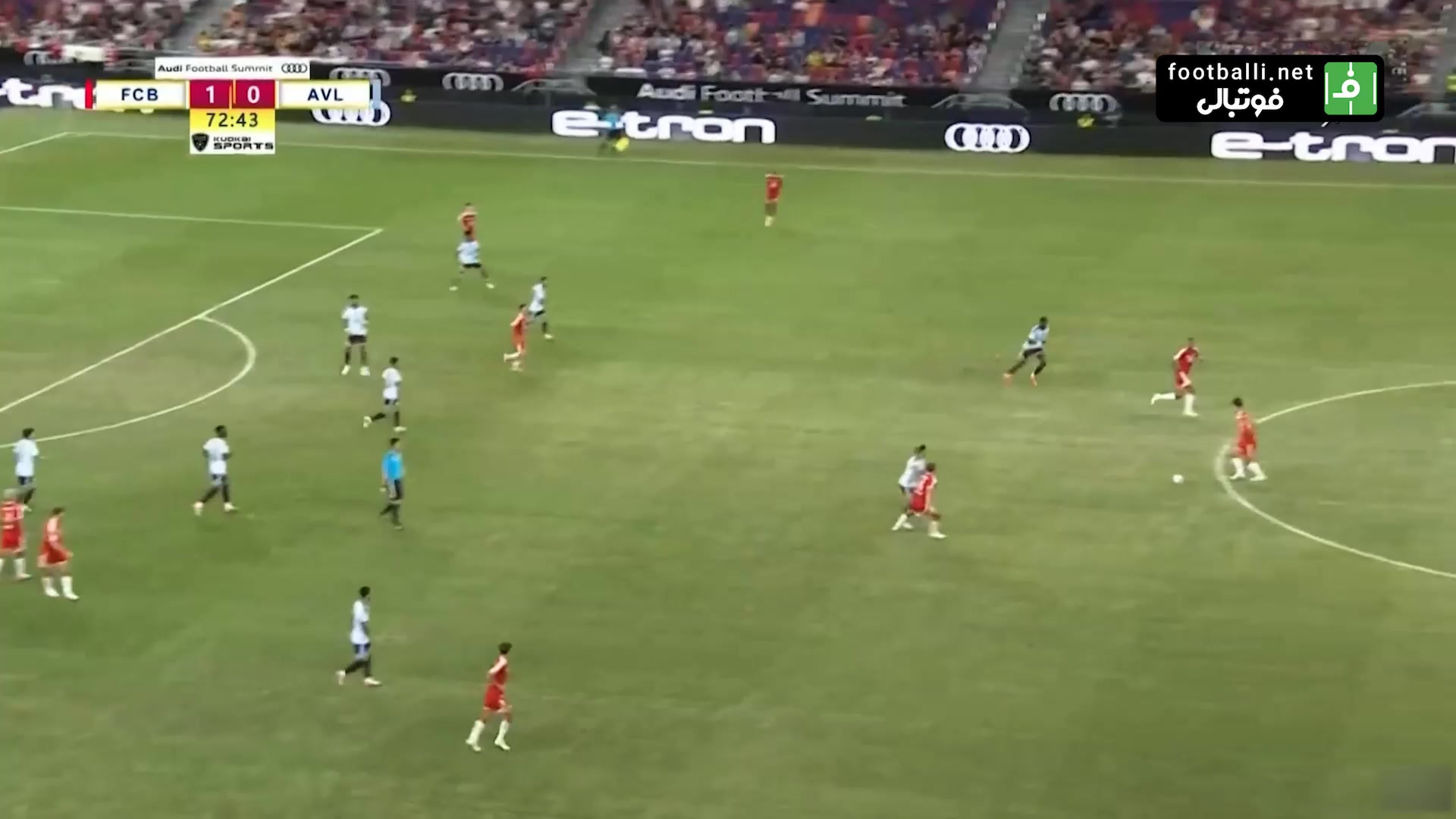 گل دوم بایرن مونیخ به استون ویلا (شوت دیدنی لوئیز دیاز)