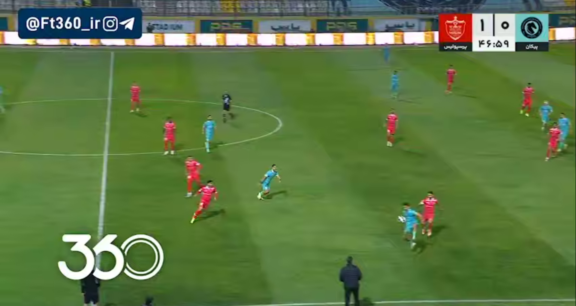🔸 گل علیپور رد شد 🔸 پیکان ۰-۱ پرسپولیس 🔸 🔴 دقیقه ۴۸