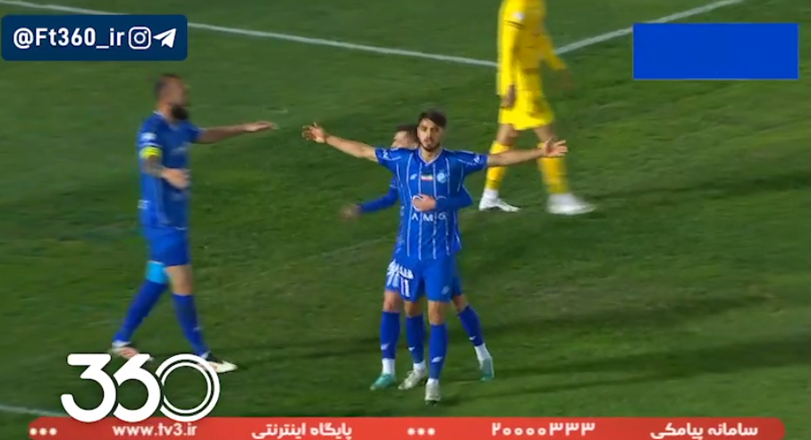 استقلال [1]-0 فجر سحرخیزان دقیقه 22