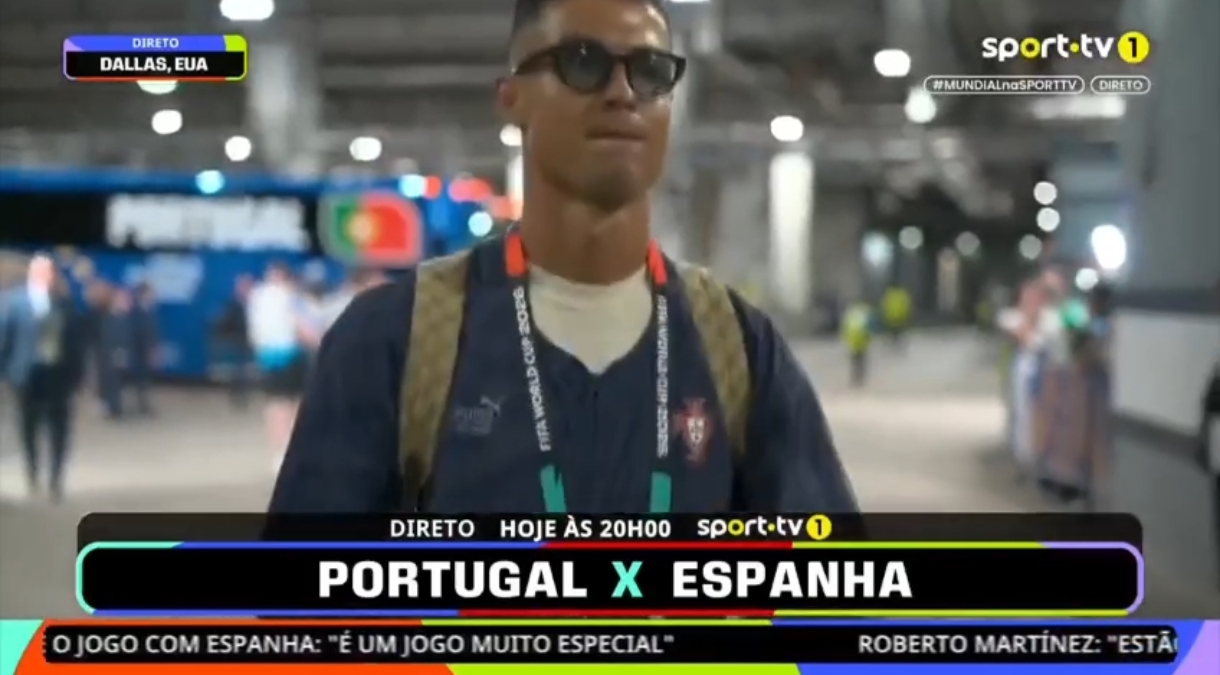 رونالدو وارد میشود ورود جذاب CR7 به ورزشگاه برای دیدار با اسپانیا