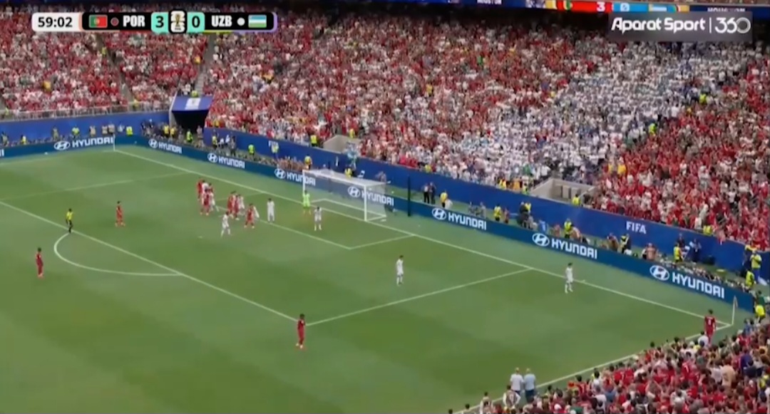 کرنر کار شده‌ای که به گل ختم شد پرتغال [۴]-۰ ازبکستان ⚽️ گل‌به‌خودی خوسانوف ⏱️ دقیقه ۶۰