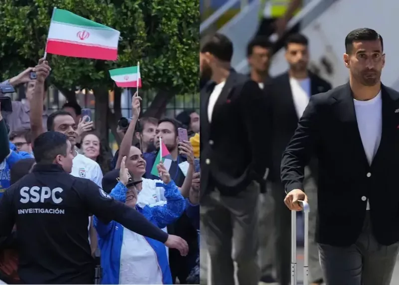 تیم ملی با کتشلوار سرمهای به تیخوانا رسید/ گزارش بزرگترین رسانه مکزیک از تیم ملی ایران