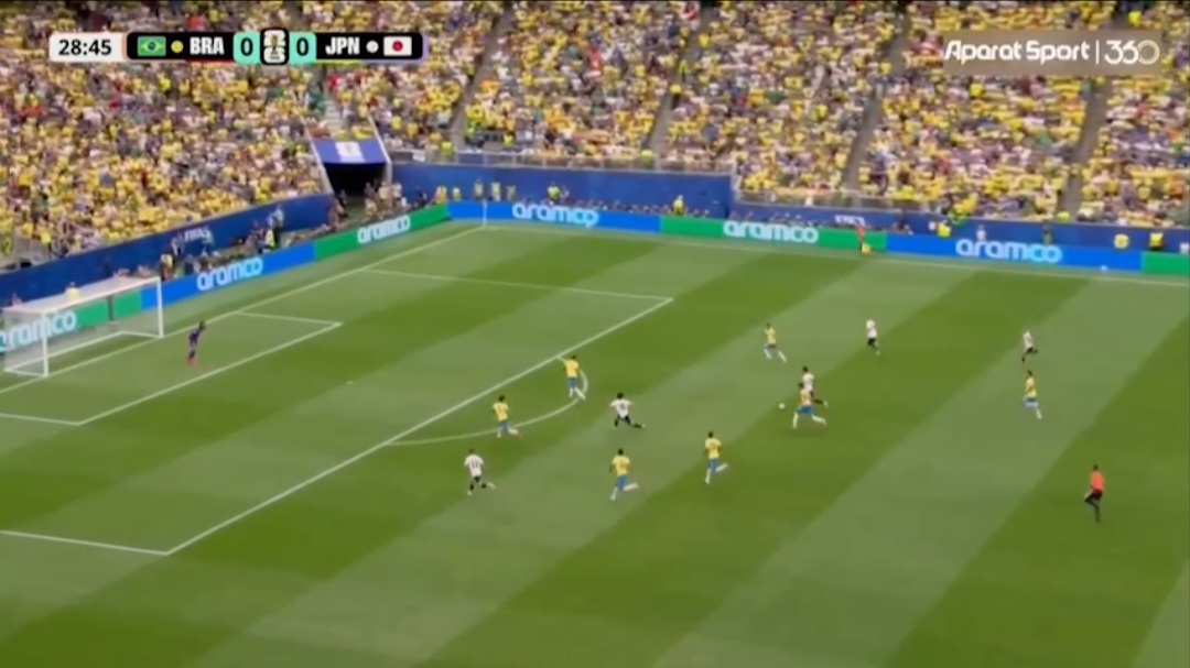 دنیلو پاس گل داد! برزیل ۰-[۱] ژاپن ⚽️ سانو ⏱️ دقیقه ۲۹