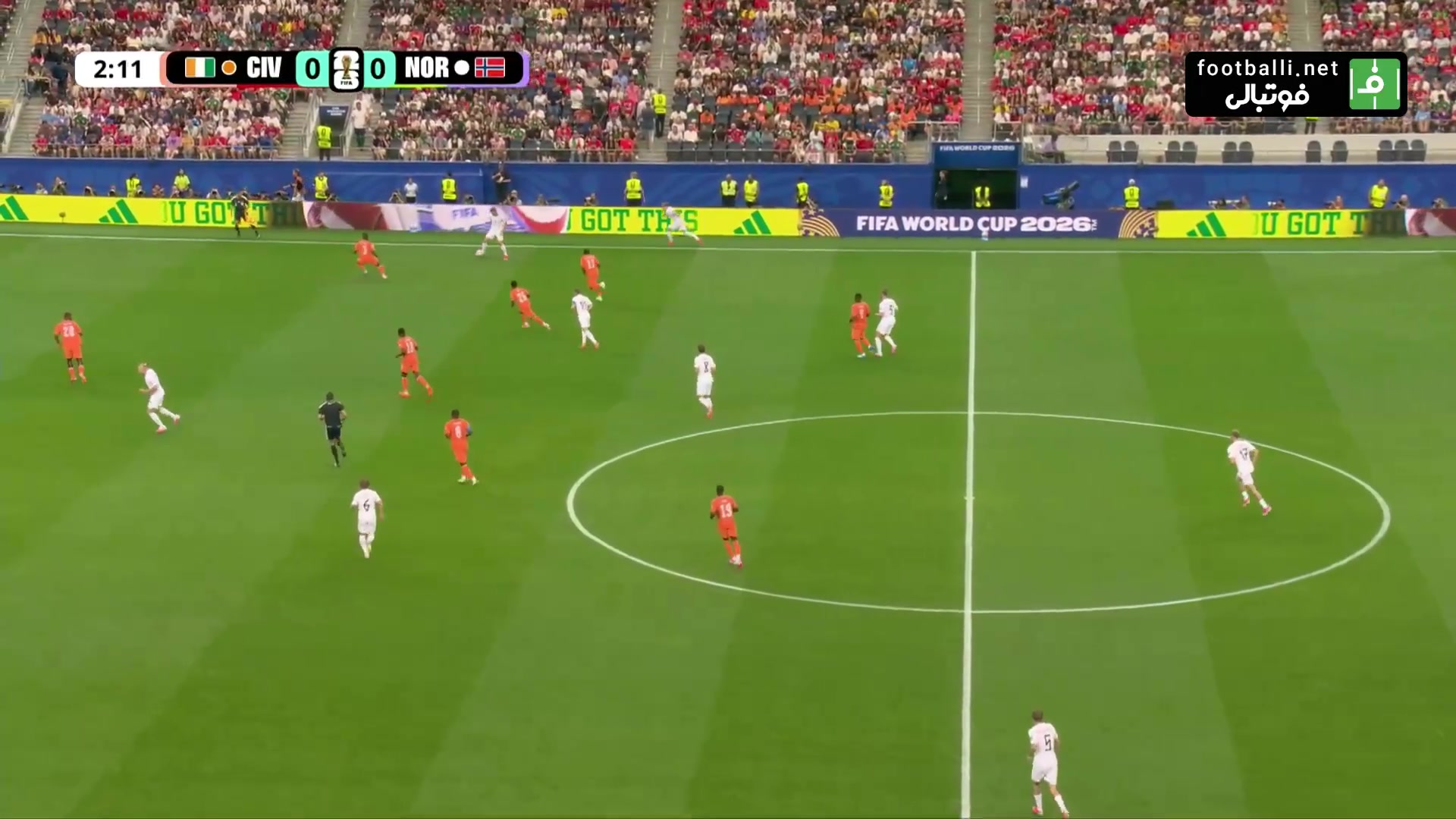 عملکرد هالند؛ برترین بازیکن دیدار نروژ 2-1 ساحل عاج