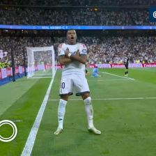 بریس با یک‌و‌دوی زیبا 🔸 رئال مادرید [۲]-۱ سوسیه‌داد 🔸 ⚽️ کیلین امباپه 🔴 دقیقه ۶۰