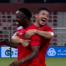 گل اول شباب الاهلی به الظفره (یوری سزار)