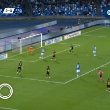 🔸 ناپولی [۳]-۰ فروزینونه 🔸 ⚽️ دی‌بروینه 🔴 دقیقه ۴+۹۰