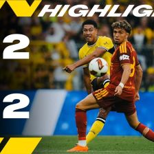 خلاصه بازی دورتموند 2-2 رم