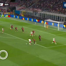 حرکت و شوت عالی 🔸میلان ۰-[۱] بنفیکا🔸 ⚽️ لوکباکیو 🔴 دقیقه ۱۶