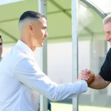 رونالدو برای اولین بار در تمرین آفتابی شد (عکس)