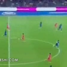 ویدیو| نقش شهاب زاهدی روی گل دارالتعظیم به چلسی