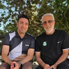 دو اسطوره پاس مهمان تمرین پیشکسوتان
