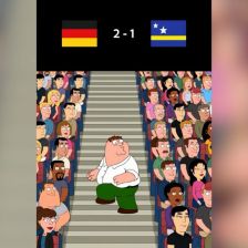 شوخی انیمیشنی با پیروزی پرگل آلمان مقابل کوراسائو