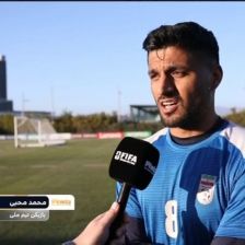 گفت و گو با آریا یوسفی و محبی در حاشیه آخرین تمرین تیم ملی