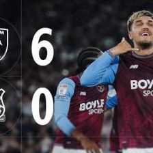 خلاصه بازی وستهام 6-0 رکسهام