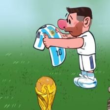 ویدیو| انیمیشینی از خداحافظی غمناک لیونل مسی از تیم ملی آرژانتین