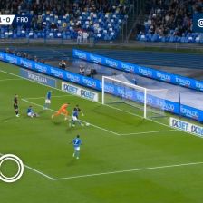🔸 ناپولی [۲]-۰ فروزینونه 🔸 ⚽️ لانگ 🔴 دقیقه ۳۲
