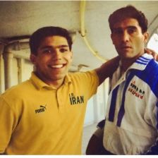 تصویر دیدهنشده احمدرضا عابدزاده با مهاجم پرسپولیس +عکس