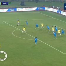🔸 هند ۰-[۴] برزیل 🔸 ⚽️ لینو 🔴 دقیقه ۵+۹۰